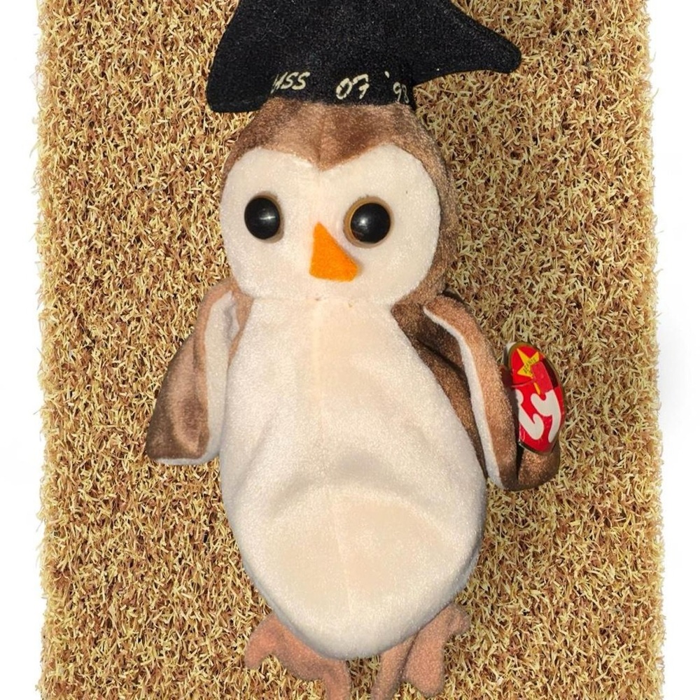 TY Wise the Owl Beanie Baby #retro #teddybear #collectable